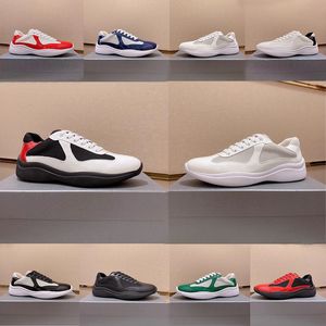 Designer Casual sportschoenen prads Cup Lage hardloopschoenen Heren Out Of Office Lakleer Heren Sneaker zwart en wit blauw Trainers Outdoo schoenen Trainer B22