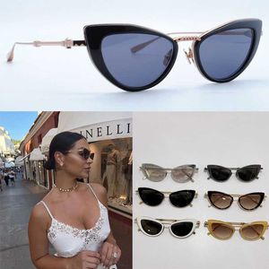 Designer Cat Eye Sunglasses VLS-102a Heren en dames luxe merk metalen frame Casual veelzijdige vakantiereizen bril Band originele doos 102a