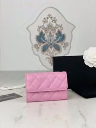 Designer Caviar Card Holder Porte-monnaie en cuir véritable Mode Femmes Sacs à main Cartes de crédit Portefeuille Sac Documents de voyage Détenteurs de passeport