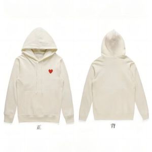 Designer CDG Mens Sweatshirts Sweatshirts Femmes Femmes Zipper Loose Coat Play Sweatshirt Commes Cardigan des Small Red Heart Jacket Garcons Standard et Fleece LKHB