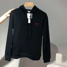 Designer Cdgs Trendy Play Hoodie Klein Rood Hart Terug Multi Heart Heren en Dames Vrije tijd Rits Hoodie Grijs Voor Stel Sport Commes Des Garcon