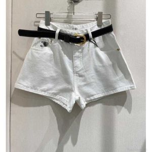 Designer CE23 Zomer Nieuwe Stijl Modieuze Triomfboog Geborduurde Hoge Taille Slanke denim shorts met tailleband HD37