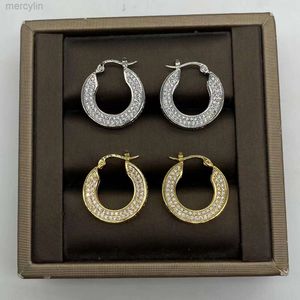 Designer Celine bijoux Cellins Saijia Celi Full Diamond Gold Circle Circle Circle Ored Oreds pour les femmes ayant un sens de design unique et une atmosphère de mode Instagram avancée