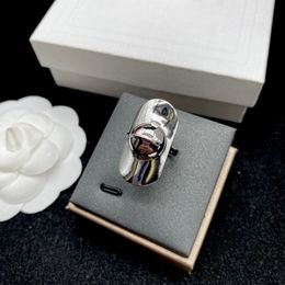 Designer Celins Bague Nouveaux triomphes ouvrant une bague en argent sterling 925 Bande 1.1 avec des bijoux de mode originaux pour femme, cadeau de Noël