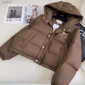 Parkas Manteaux Designer Celnity Down Jacket Manteau Ce23 Automne Hiver Nouvelle Étiquette En Cuir Arc De Triomphe Rempli Norme Nationale 90 Duvet De Canard Blanc Amovible Down C