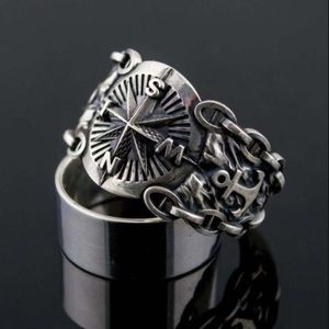 Diseñador CH Cross Chromes Anillo de marca para hombres Unisex Plata Estilo antiguo Boca abierta Gatillo Hombre Corazón Joyería Moda Anillos clásicos Amante Regalos Nuevo 2024 0Y8P