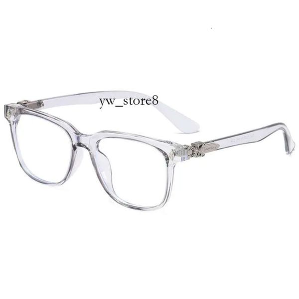 Designer Ch Cross Lunettes Cadre Chromees Hearts Marque Lunettes de soleil pour hommes Femmes Trendy Round Face Tr90 Protection des yeux Chromees Heart Luxury Eyeglass Frames 4805