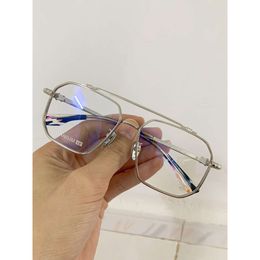 Diseñador Ch Cross Gafas Marco Chromes Marca Gafas de sol para hombres Mujeres Nuevo Anteojos Pure Titanio Retro Miopía Lentes planas Corazón Lujo Marcos de alta calidad WKOQ