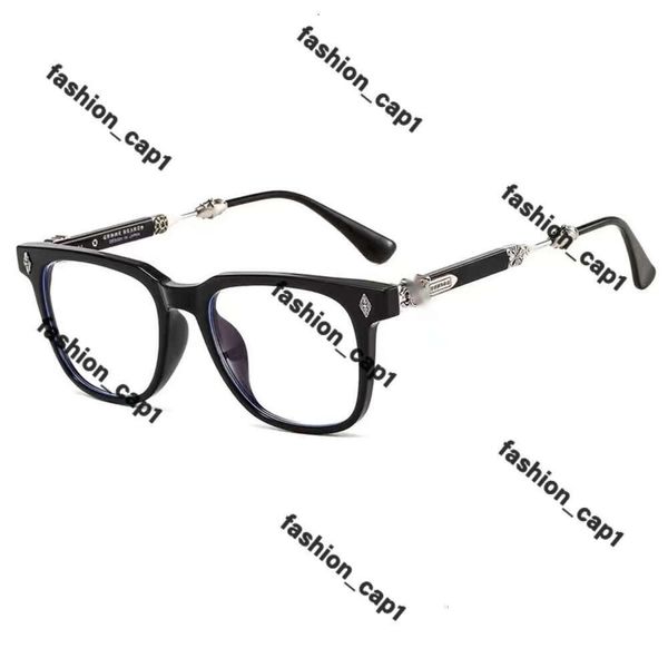 Diseñador Ch Cross Glasses Frame Chromes Gafas de sol para hombres Mujeres Moda Cara redonda Ojo Hombre Corazón Marcos de anteojos de lujo Chome Heart Gafas de sol Chromees Hearts 608