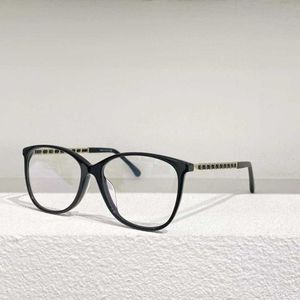 Designer CH Top zonnebrillen Xiangjias Nieuwe Tiktok Online beroemdheid met dezelfde stijl van gepersonaliseerde literatuur en kunst naakt ins oogglas frame vrouwen 3408-q-a