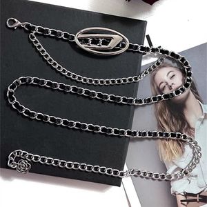 Designer Chain Riemen Reeve Vintage Gouden Ketting Voor Vrouwen Brief Jurk Luxe Diamanten Tailleband Koperen Dubbele Lagen Verstelbare D Taille riem