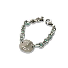 Bracelet de chaîne de créateur pour femmes rond correct marque logo cercle délicat mode en acier inoxydable cadeau de luxe qualité cadeaux famille ami couple