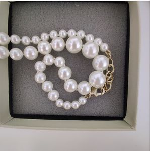 Collar de cadena de diseñador, nuevo producto, collares de perlas elegantes, collar de mujer de moda desenfadada, suministro de joyería exquisita linkA