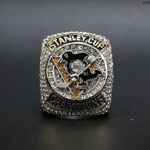 Designer Champion Ring Band Rings NHL 2016 Pittsburgh Penguin Championship 5EYA