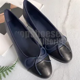 Designer Chanelles Chaussures Plates Femme Chaussures De Ballet Classique Bow Ballet Robe Chaussures Chaussure De Danse 2023 Mode Femmes Italie Fabriqué Mocassins Bateaux Chaussures Dame