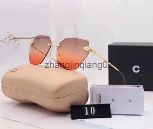 Designer Chanells bril Sunglass Cycle Luxe Mode Sport Polarisatie Men Vrouwen Vintage honkbal Drijven Oranje Randloze vierkante bril