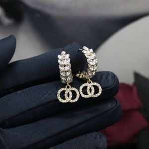 Channeau de créateur 1546 boucles d'oreilles Light Gol Wheat Element Horse Oeil Oeil Diamond Full Diamond Oread Boucles Fashion Personnalité Luxury Luxury