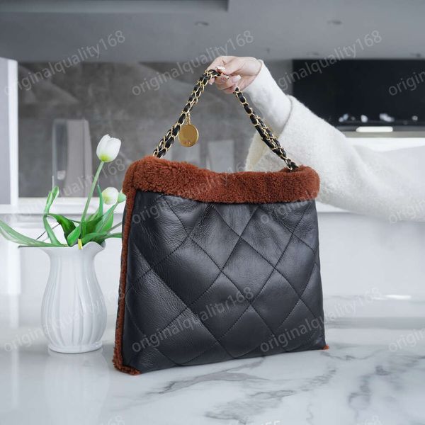 Designer Channel 22bag Teddy Bear Bolsos de lujo Bolso informal con cordón para el cuerpo Bolso de hombro tipo bandolera de cuero de alta calidad de gran capacidad CC Shopper Bag Tote Bag 10A