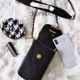 Designer Channel Bag Handtas man vrouwliefhebbers retro mode veelzijdig een schoudertelier mobiele telefoon Zero Wallet Luxe LE324N