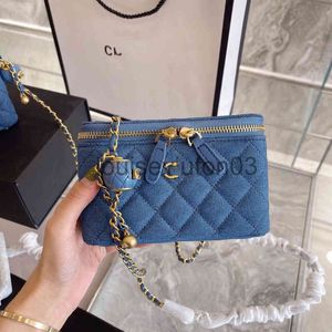 Designer Channel Bag Tote Handtas Europa en Amerika Man Vrouw Liefhebbers Luxe Mode Enkele Schouder Cross Slinger Vierkant Blauw De256K