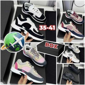 Designer schoenen hardloopschoenen casual schoenen trainers dames platform reis sneaker 100% cowhide mode dame letters flat mannen sportschool leer