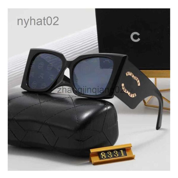 Designer Chanells Luneaux ChannelsUsglasses Cycle luxueux sports de mode Polarize Sunglass Men Femmes Vintage Baseball Marques Butterfly Black Sunglasses