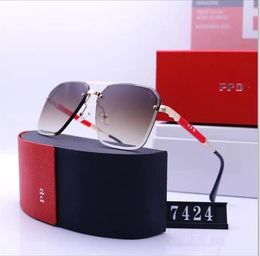 Designer kanaal zonnebril voor mannen dames luxe rechthoekige zonnebrillen