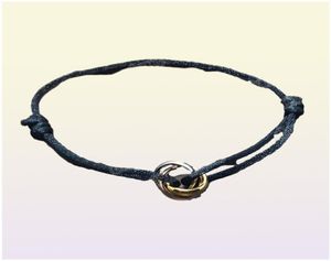 Bracelets de charme de créateur Cordon Cordon de corde Lucky Corde a réglable Multicolore disponible avec gravure et boîte Linka22881074