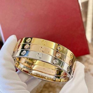 Designer Charm Carter armband 6e generatie schroevendraaier 18K GOUD 4 Diamant smal brede modepaar voor mannen en vrouwen