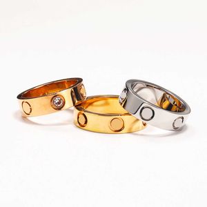 Fashion de charme de créateur et bijoux polis de haute qualité anneau en acier en titane classique de Carter Personnalisé Hand
