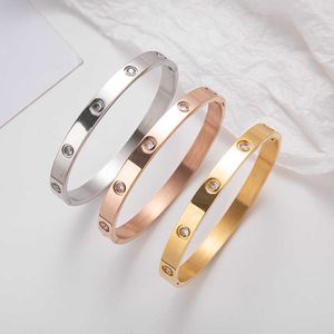 Charme de créateur Nouveau titane en acier fourrure or Bracelets Carter pour hommes et femmes