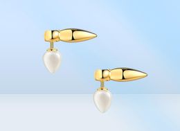 Designer Charm Pearl Studs oorbellen voor vrouwenliefhebbers Party Earring Sieraden Engagement Gift met Box NRJ 4 99XF3241338