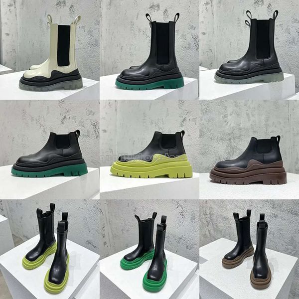 Botas Chelsea de diseñador Botas Martin Diseñador de lujo Botas de tobillo para hombres y mujeres Plataforma Elevación Zapatos de cuero para hombre Zapatos para mujer Botas con suela de plataforma Hip Hop