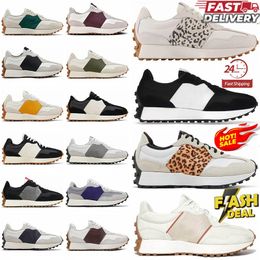 New Balance 327 running shoes men women Shoes Leopard Print Black Sea Salt Vintage Beige Brown Suede tennis shoes football boots mens trainers outdoor sneakers dhgate【code ：L】