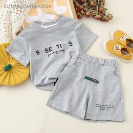 Designer Kinderkleding Set Summer Boys Girls Fashion Casual Set Hoogwaardige katoen T+ Shorts Tweedelige Set Kids Deskled