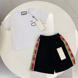 Designer Children's Gedrukte set katoen t-shirt shorts baby casual kinderen sportletter label kleding maat 90cm-150 cm b9