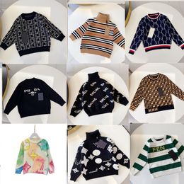 Designer kindersweaters merk Jongens meisjes hoge kwaliteit truien Kinder warme baby trui Herfst winter sweatshirt maat 90-150 cm a19