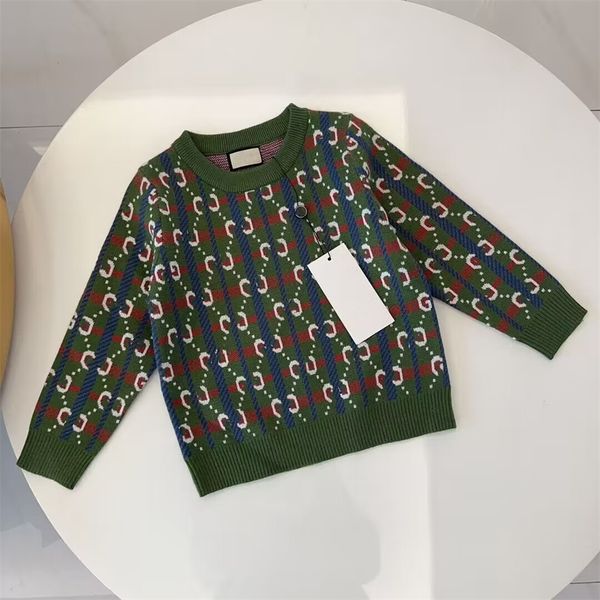 Suéteres de diseñador para niños marca Niños niñas suéteres de alta calidad Jersey cálido para bebés Otoño invierno sudadera tamaño 90-150 cm a09