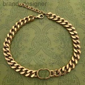 Designer Choker Heart CD Chain Collier Cuban Link Chains For Women Colliers Gold Letter Pendants Fanshion Designer Bijoux Gift