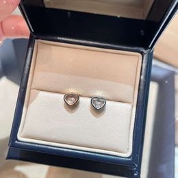Designer Chopard Heart Earrings (hoge versie 1 1) Consumentenklasse dezelfde stijl gelukkige Sun Moon Stars Liu Tao Yang Zi Zhu Yilong oorbellen