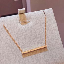 Ontwerper Chopard Sieraden Chopares ketting Zuster Seiko Edition ketting nieuwe set met diamant Rose goud platina geometrische vierkante blok kraag ketting 2024