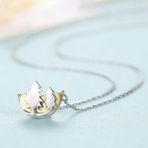 Designer Christmas Tree Plant S925 Silver hangdoek ketting mode persoonlijkheid vrouwen merk ketting sexy kraag keten luxe sieraden accessoires