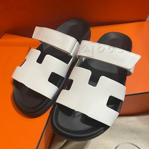 Designer zomer strand slides leren sandalen luxe man vrouwen suède leren pantoffels naturel pantoffels sandles schoenen