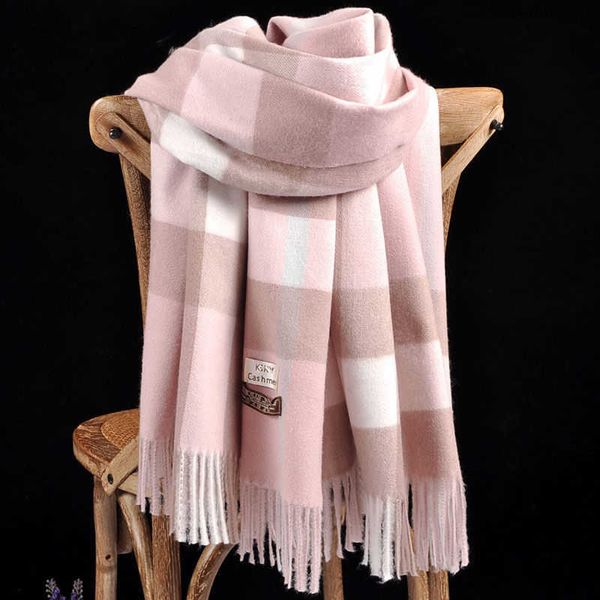 Classi di design sciarpa in cashmere Inverno donna e uomo lungo Sciarpa di qualità Fascia moda classica stampata Scialli scozzesi a quadri linkA link1