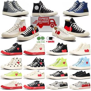 Designer Classique des années 1970 Toile Casual Chaussures Big Eyes Coeur Rouge Plate-forme Baskets Nom commun Star Femmes pour hommes Chuck 70 Chucks Sneaker