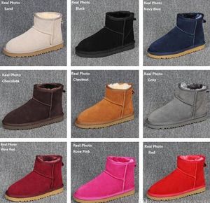 Botas de nieve de estilo clásico de diseñador para mujer, botines de cuero de piel de invierno, zapatos de lujo, marca IVG de talla grande EU34-44