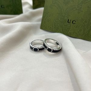 Designer Klassieke Emaille Ringen voor Mannen Vrouwen Eenvoudig en Veelzijdig Paar Ring Trendy Sieraden Mode Accessoires Paar Geschenken