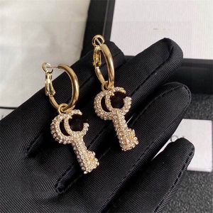 Designer Classic Letter Boucles d'oreilles G Stumps de logo Stamps Retro 14K Boucles d'oreilles en or pour femmes Double mariage G Bijoux d'anniversaire de fête Femme 1567