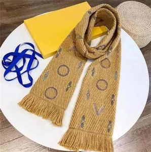 Bufanda de Cachemira con estampado de letras clásicas de diseñador Otoño/Invierno bufanda de moda suave y gruesa de calidad para mujer tamaño 180x30cm