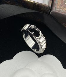 Designer classique lettre bague hommes femmes anneaux avec jante argent cristal or bague de luxe bijoux 3466178